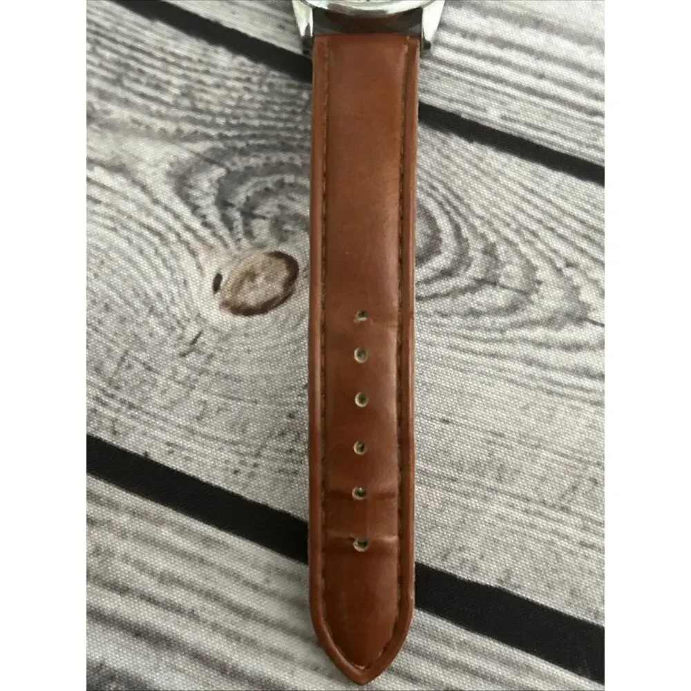 American Legion Silver Case Men’s Quartz Watch